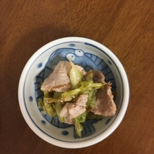 豚肉とキャベツのお好みソース炒め(*≧∀≦*)